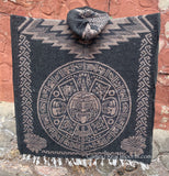 Mexican Poncho Mayan Warrior / Mayan Calender GAH002