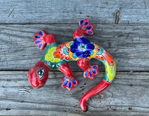 Talavera Wall Decor Gecko Salamander 10" TGS10004