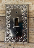 Tin Switch Duplex Toggle Switch Plate Covers Silver