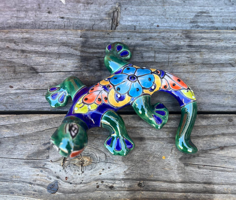 Talavera Wall Decor Gecko Salamander 8" TGS8013