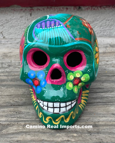 Day Of The Dead Hand Painted Skull MCS019