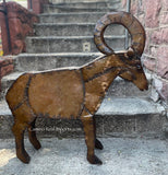 Garden / Yard Art Metal Goat Sculpture Animal Figure 33"