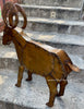 Garden / Yard Art Metal Goat Sculpture Animal Figure 33"