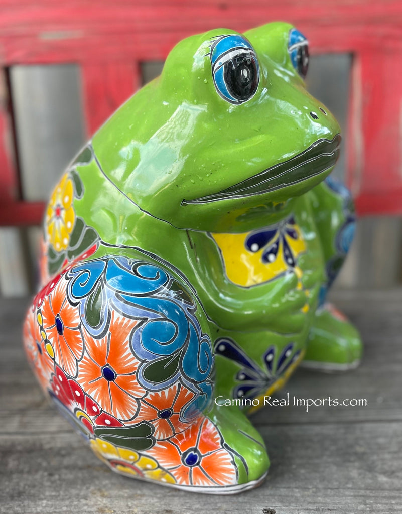 frog plant pot Talavera Frog Planter Flower Pot TFP047