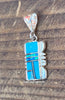 Sterling Silver Turquoise and Opal Pendant STSP0016