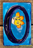 Talavera Tile House Numbers Sun with Moon Design