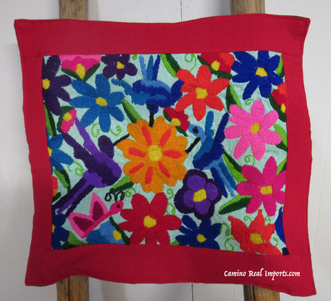 Guatemala Pillow Cover Embroidered On Huipil Pillow Case GPC007