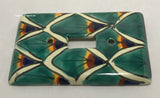 Mexican Talavera Pottery Single Toggle Switch Plate TTSP005