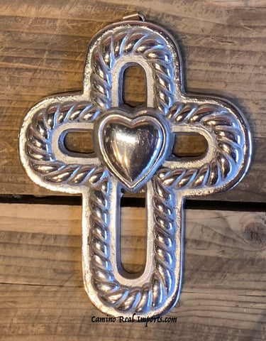 Wall Hanging Pewter Cross Decor MCP019