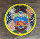 Mexican Talavera Pottery Bowl Plate 7" TPBPZ008