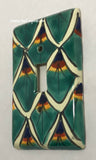 Mexican Talavera Pottery Single Toggle Switch Plate TTSP005