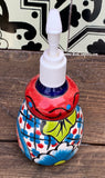 Mexican Talavera Lotion or Soap Dispenser TD007