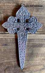 Wall Hanging Pewter Cross Decor MCP004