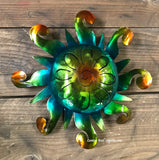 Wall Hanging Metal Sun 9"  MTS90015