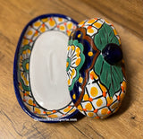 Talavera Pottery Butter Dish Hand Painted TBDMD001