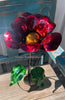 Yard Art Metal Flowers Sculpture 17"  MFLWRMS002