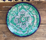 Mexican Wall Hanging Talavera pottery Plate 11" TP11025