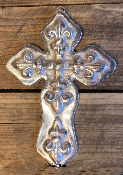 Wall Hanging Pewter Cross Decor MCP021
