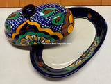 Talavera Pottery Butter Dish Hand Painted TBDMD008