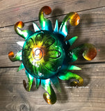 Wall Hanging Metal Sun 9"  MTS90015