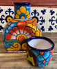 Talavera Water Jug with Cup TWG1CP006
