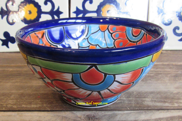 Talavera Pottery Soup Bowl Plate 6" TPB2014