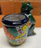 Talavera Frog Flower Pot Planter TFP8002