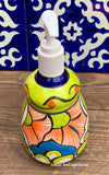 Mexican Talavera Lotion or Soap Dispenser TD028