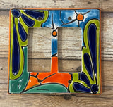 Talavera Pottery Double Rocker Switch Plate TDRSP028