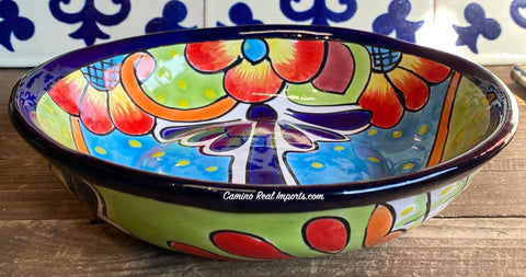 Mexican Talavera Pottery Bowl Plate 7.5" TPB75003