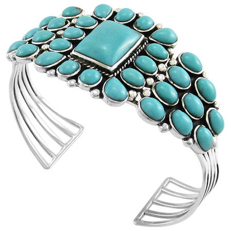 STERLING SILVER BRACELET TURQUOISE TSC058