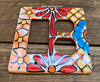 Talavera Pottery Double Switch Plate Outlet and Rocker TROSPDB006