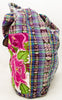 GUATEMALA PURSE HAND EMBROIDERED FLOWERS BAG X-LARGE GPL009