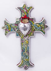 Hand Made Mexican Folk Art Cross  LWC004