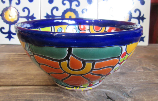 Talavera Pottery Soup Bowl Plate 6" TPB2012