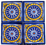 Hand Painted Mexican Tile 4"x4" Caminorealimports.com