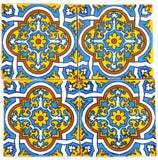 Hand Painted Mexican Tile 4"x4" Caminorealimports.com