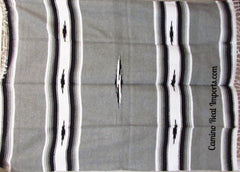 Mexican Blanket XL 4.5' X 6.5'  Gray    BL003