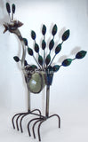 Metal/Rock wind Rocking Peacock Yard Ornament Caminorealimports.com