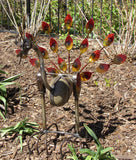 Metal Rock Rocking Peacock Yard Garden Ornament MTPCS005