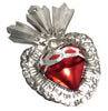 6" Wall Ornament Hand Punched Tin Sacred Heart TSH005