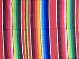 Mexican Sarate Blanket 4' X 6' serape zarape SAR40067