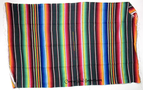 Mexican Sarate Blanket 4' X 6' serape zarape SAR40068