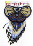 BUTTERFLY BEADED HAIR BARRETTE GHB017