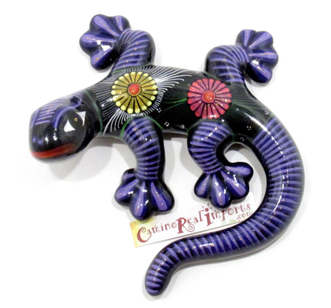 Hand Painted Clay Gecko Lizard GGLM010