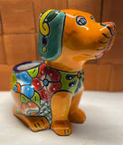 Talavera Dog Flower Pot Planter TDP029
