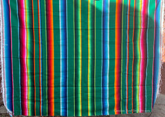 Mexican Sarate Blanket 4' X 6' serape zarape SAR40070