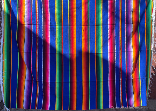 Mexican Sarate Blanket 4' X 6' serape zarape SAR40074