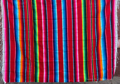 Mexican Sarate Blanket 4' X 6' serape zarape SAR40075