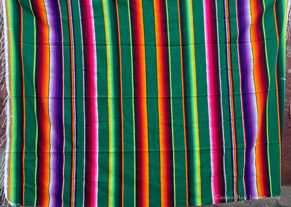 Mexican Sarate Blanket 4' X 6' serape zarape SAR40076